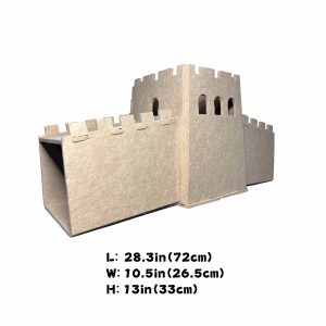 great wall-shaped cat cave