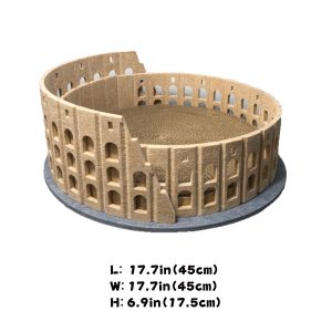 colosseum-shaped cat bed