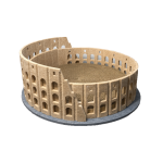 colosseum-shaped cat cave