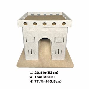 arc de triomphe-shaped cat bed