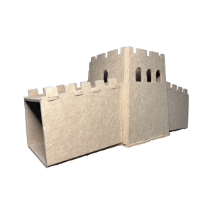 great wall-shaped cat cave