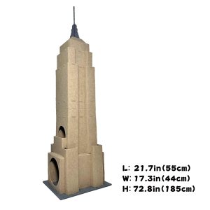 empire state building-shaped cat house