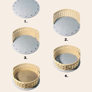 colosseum-shaped cat cave