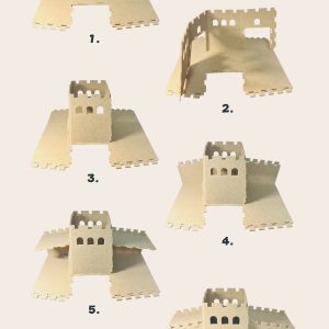 great wall-shaped cat cave